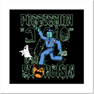 Possession is 9/10ths of the Exorcism, Halloween Police T-Shirt (Dark Version) Posters and Art